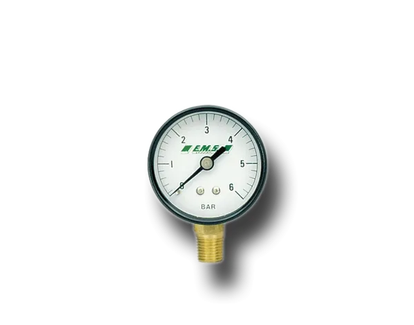 Manometer EMS  0-4 bar BAK 50 mm ned 1/4" utvendig