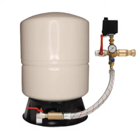 Membranhydrofor Ståltank  challenger"  310 Liter M/EMS tankpakke"   EGGHVIT