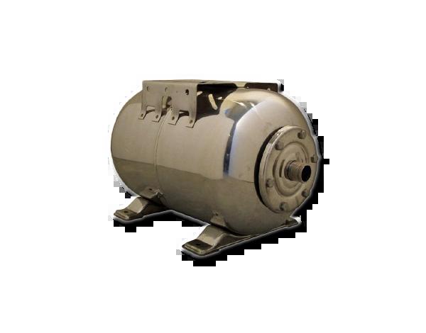 Membrantank rustfri liggende 18 liter
