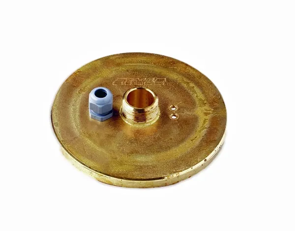 Messing brønnlokk  140 mm X 1 "